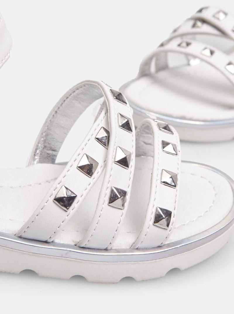 Sandales plates BATA Blanc - Kiabi