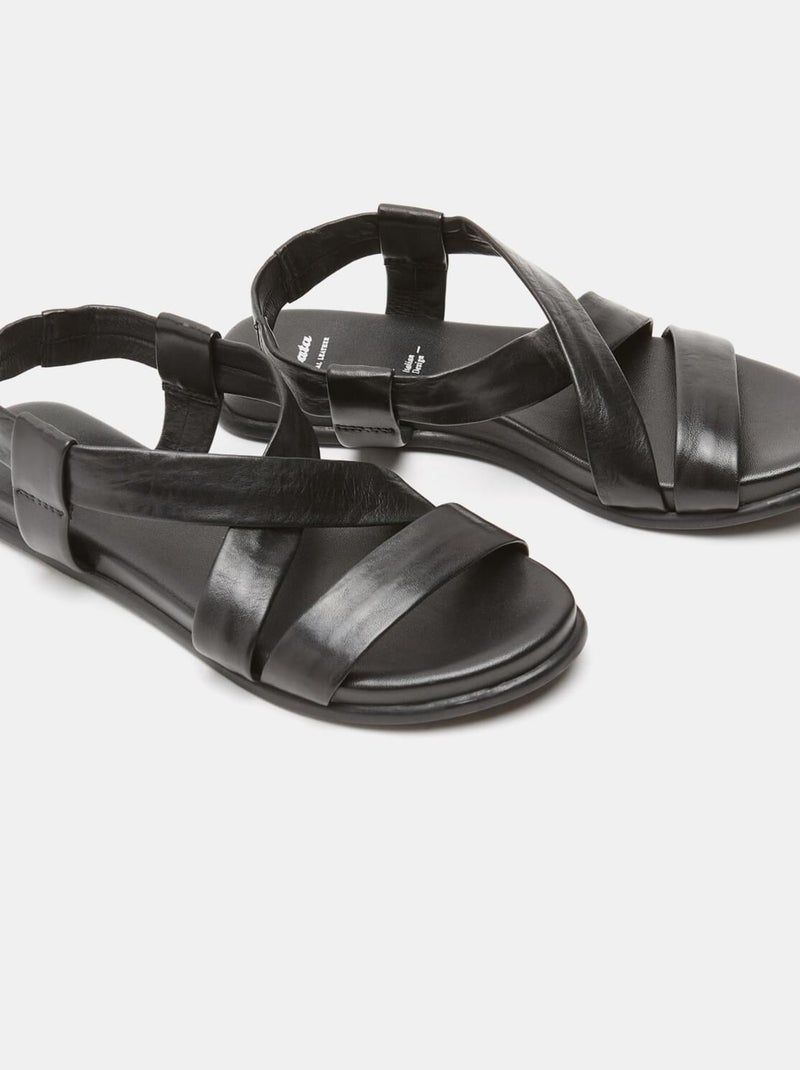 sandales plates BATA Noir - Kiabi