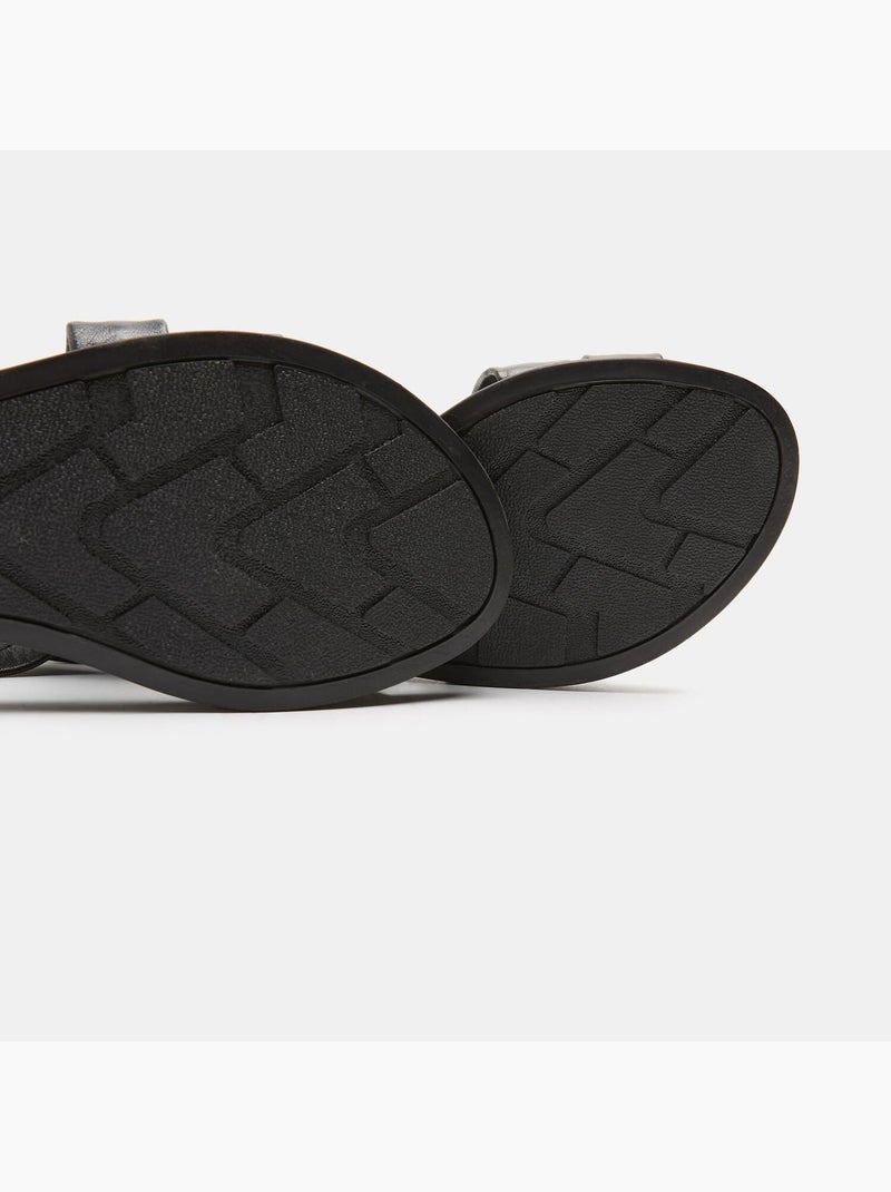 sandales plates BATA Noir - Kiabi