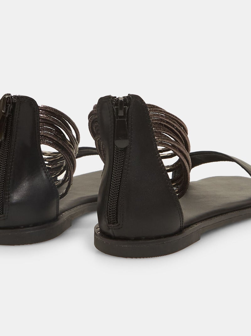 Sandales plates Bata Red Label Noir - Kiabi