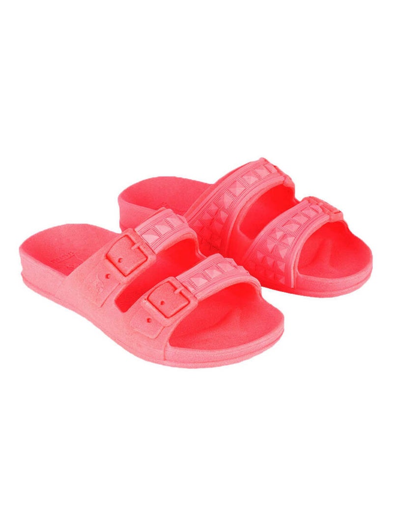 Sandales plates Belem Cacatoès Rose fluo - Kiabi