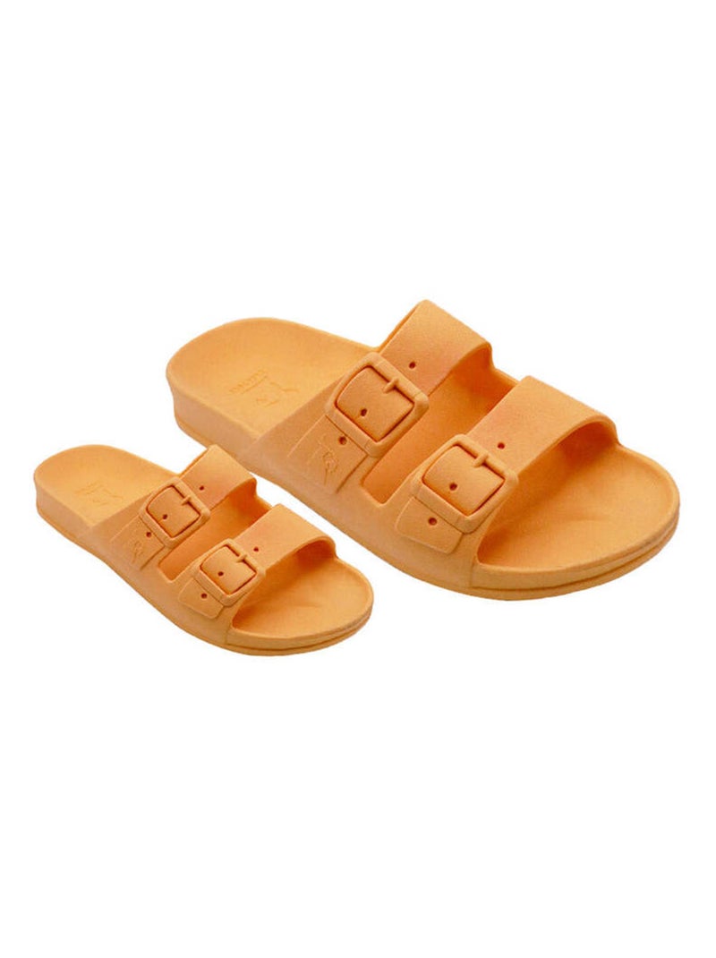 Sandales plates Belo Horizonte Cacatoès Abricot - Kiabi