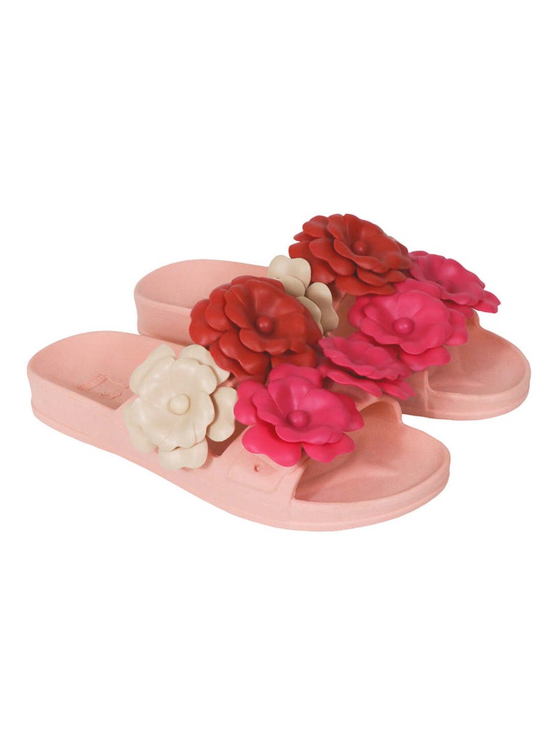 Sandales plates Camelia Cacatoès Rose - Kiabi