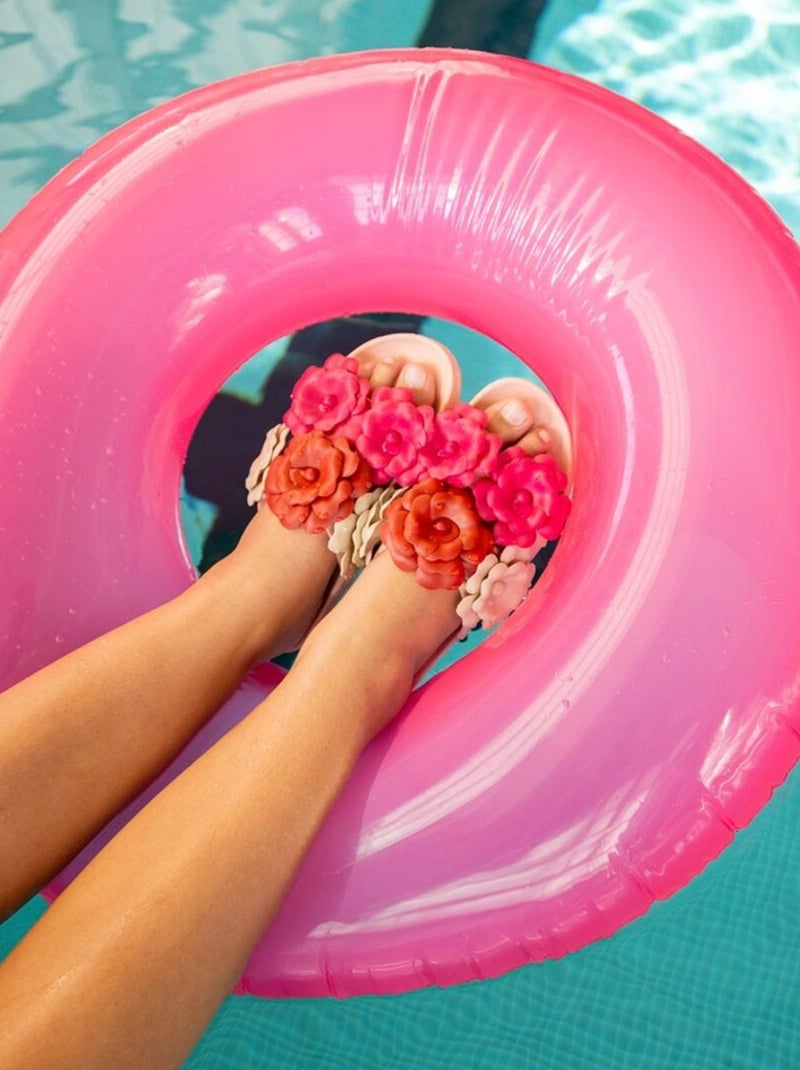 Sandales plates Camelia Cacatoès Rose/Multicolore - Kiabi