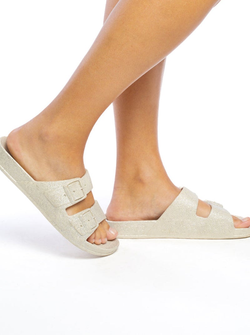 Sandales plates Carioca Cacatoès Craie - Kiabi