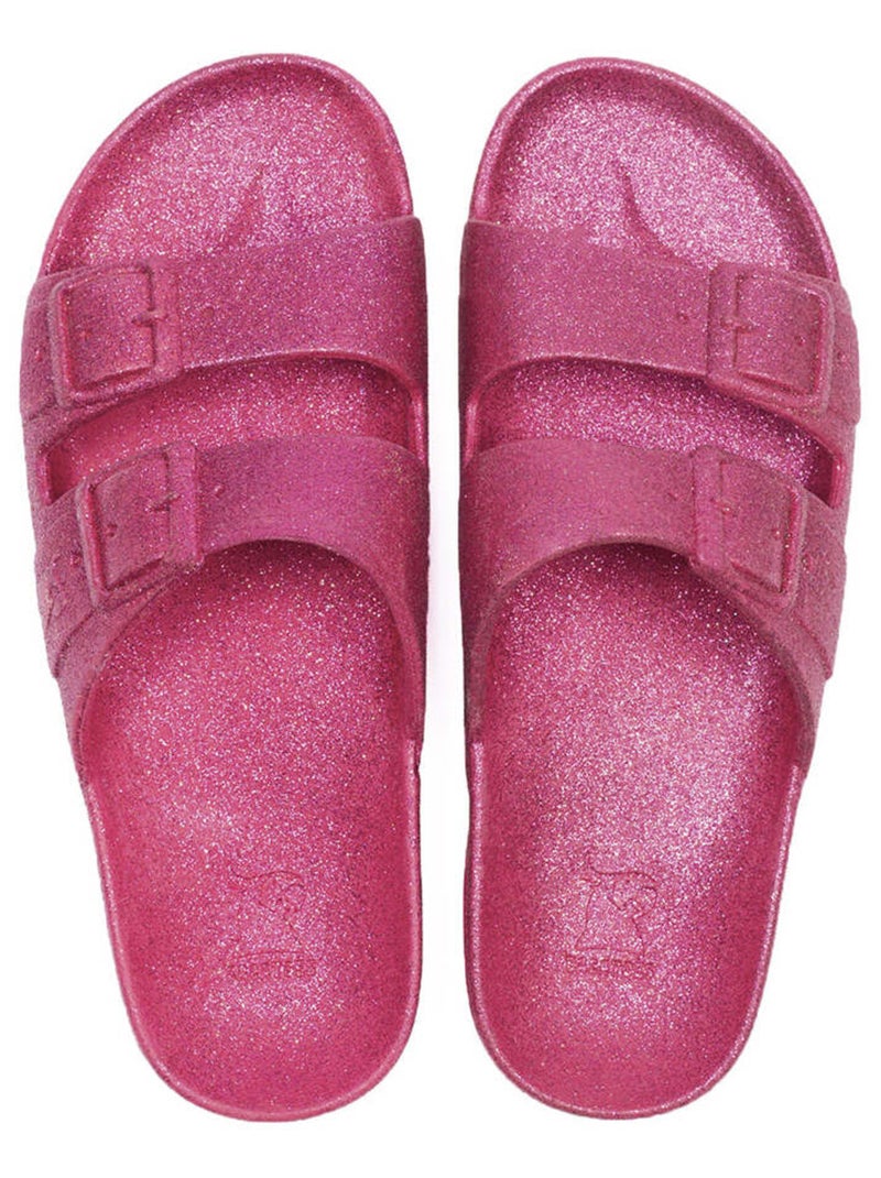 Sandales plates Carioca Cacatoès Framboise - Kiabi