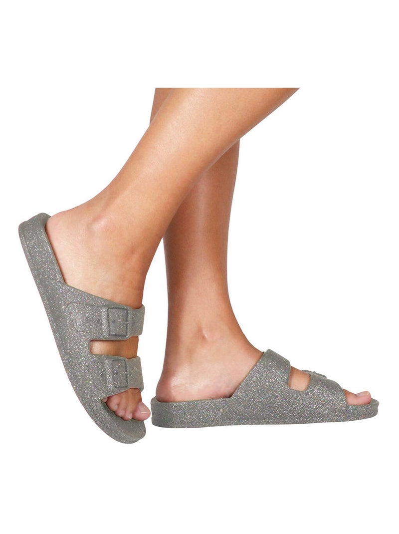 Sandales plates Carioca Cacatoès Gris clair - Kiabi