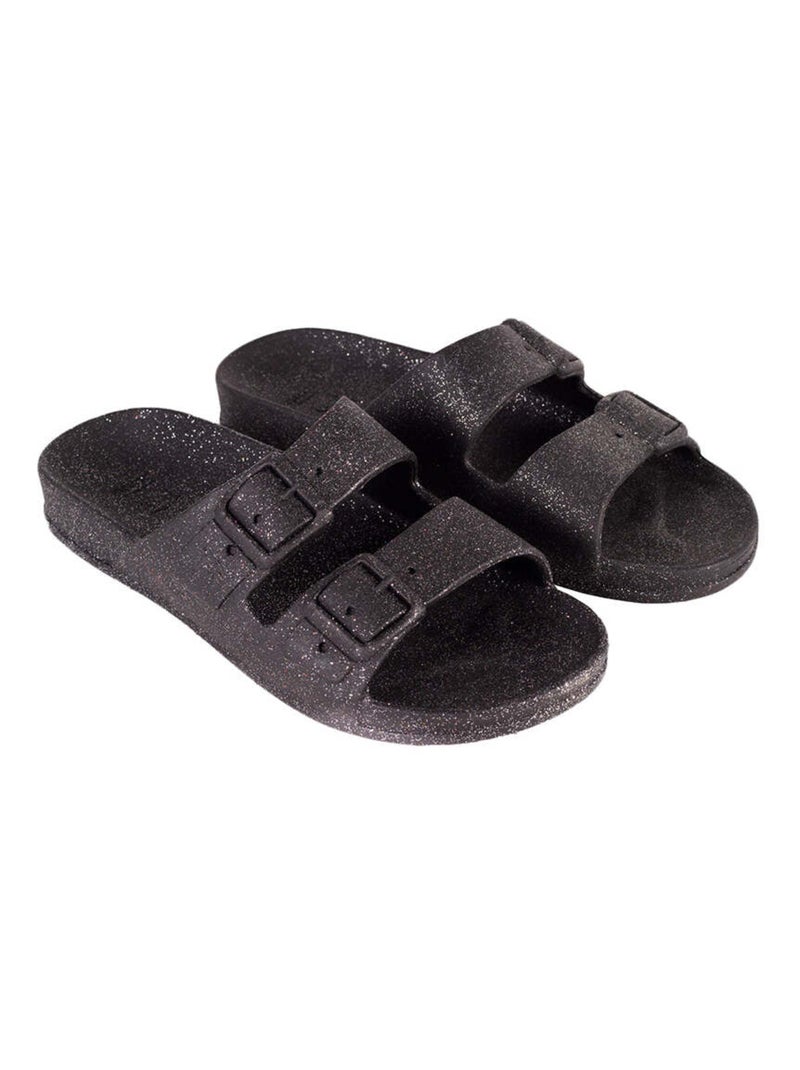 Sandales plates Carioca Cacatoès Noir - Kiabi