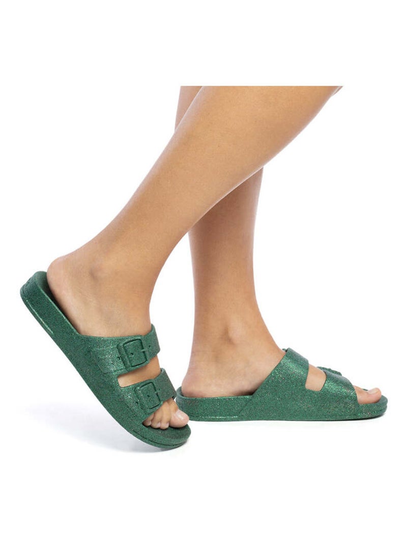 Sandales plates Carioca Cacatoès Vert sapin - Kiabi