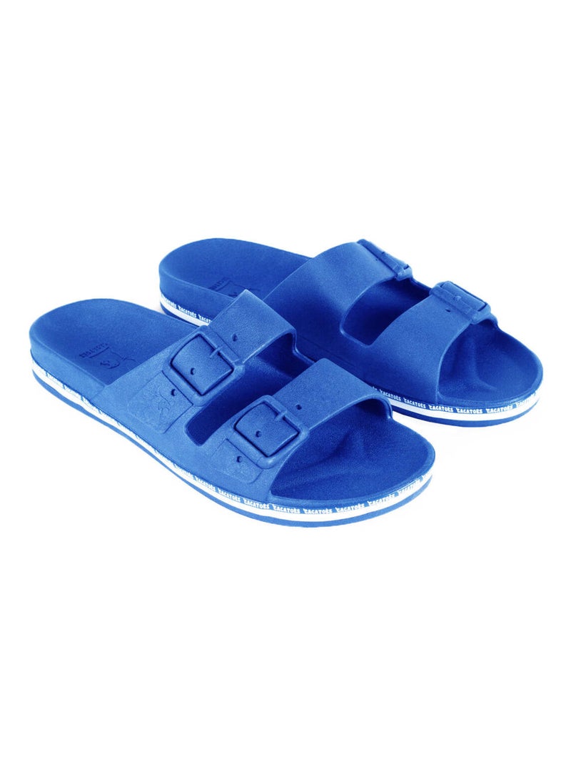 Sandales plates Cravo Cacatoès Bleu roi - Kiabi