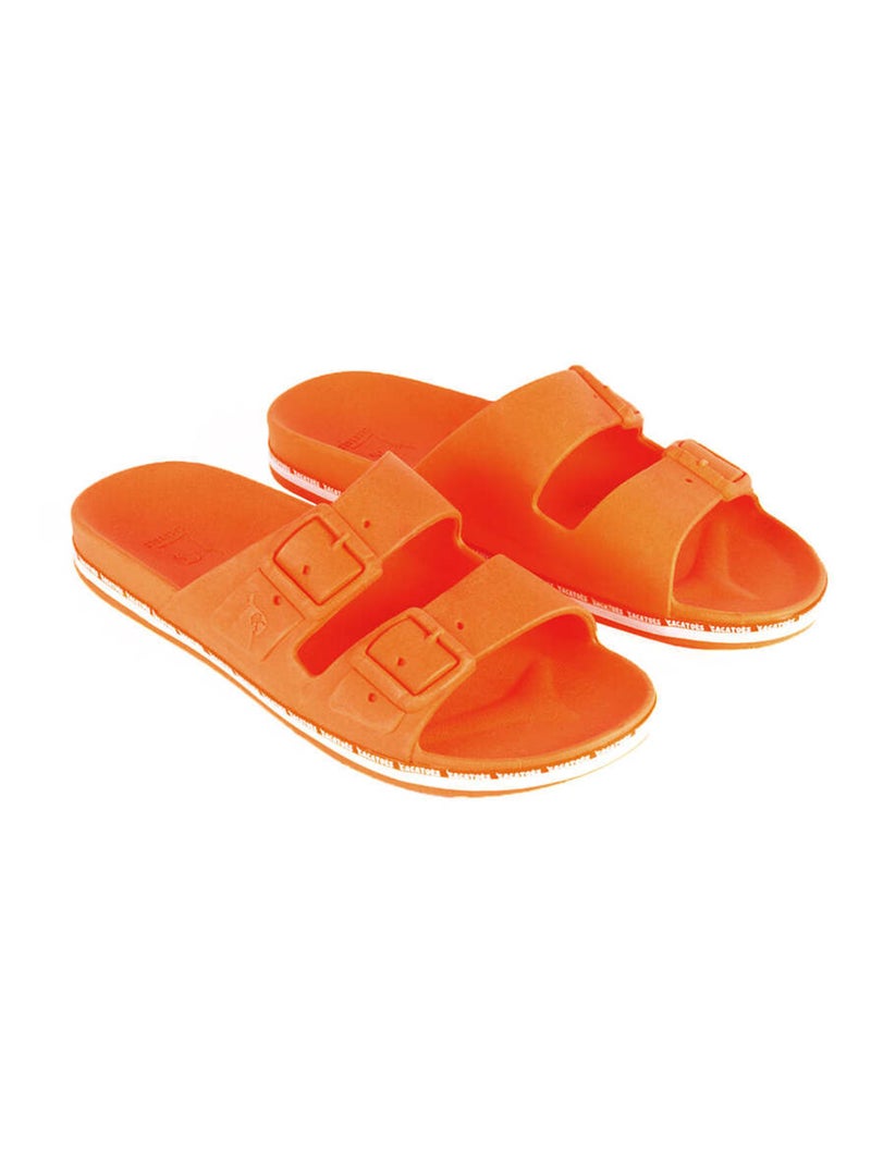 Sandales plates Cravo Cacatoès Orange - Kiabi