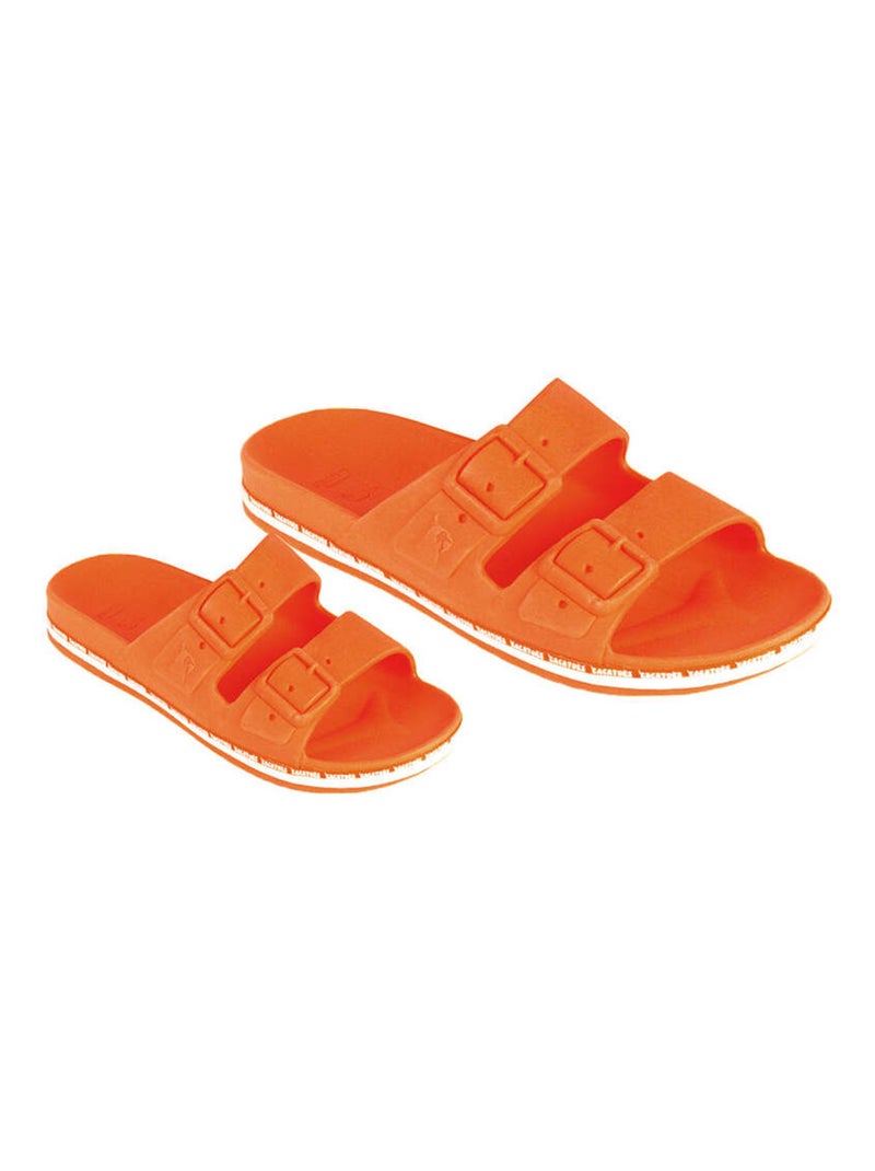 Sandales plates Cravo Cacatoès Orange - Kiabi