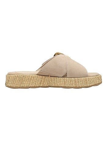 Sandales Plates Cuir Tamaris