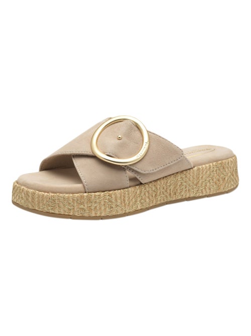 Sandales Plates Cuir Tamaris - Kiabi Sandales Plates Cuir Tamaris - Kiabi