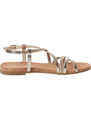 Sandales Plates Cuir Tamaris