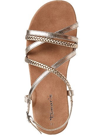 Sandales Plates Cuir Tamaris