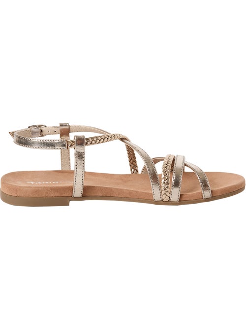 Sandales Plates Cuir Tamaris - Kiabi