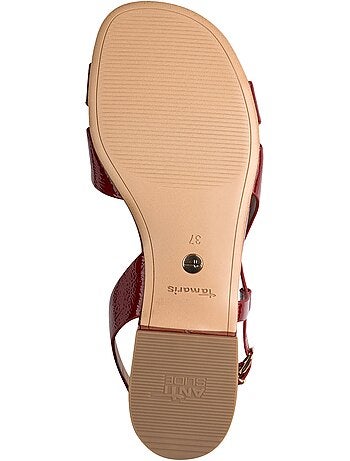 Sandales Plates Cuir Tamaris