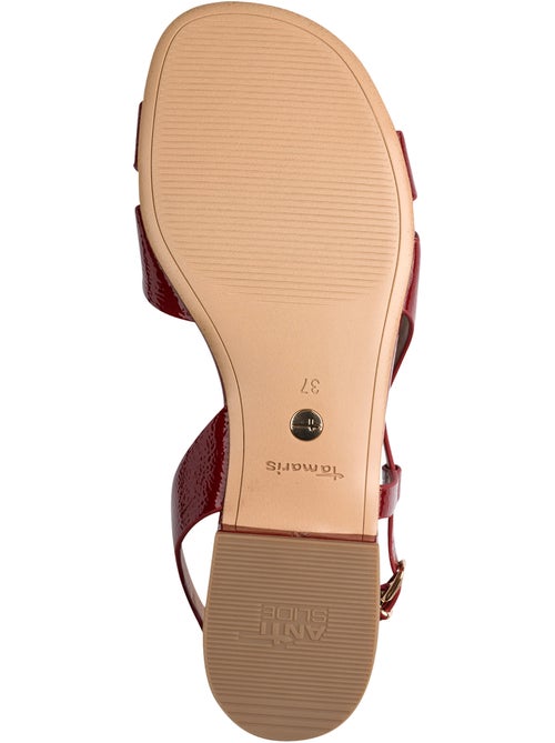 Sandales Plates Cuir Tamaris - Kiabi Sandales Plates Cuir Tamaris - Kiabi