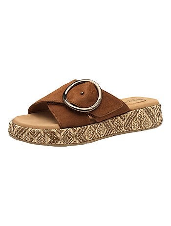 Sandales Plates Cuir Tamaris