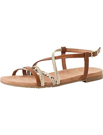 Sandales Plates Cuir Tamaris