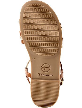Sandales Plates Cuir Tamaris