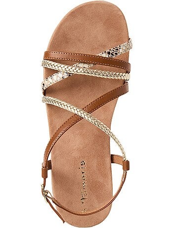 Sandales Plates Cuir Tamaris