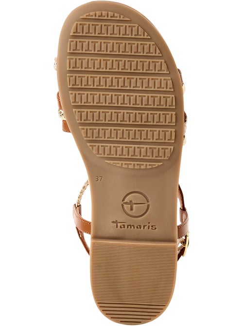 Sandales Plates Cuir Tamaris - Kiabi