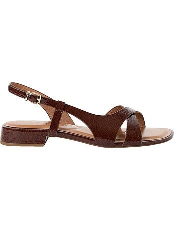 Sandales Plates Cuir Tamaris