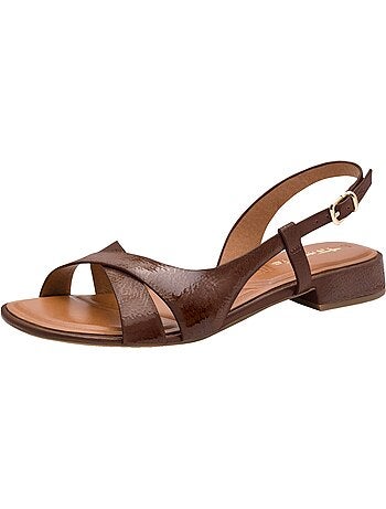 Sandales Plates Cuir Tamaris
