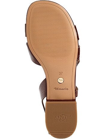 Sandales Plates Cuir Tamaris
