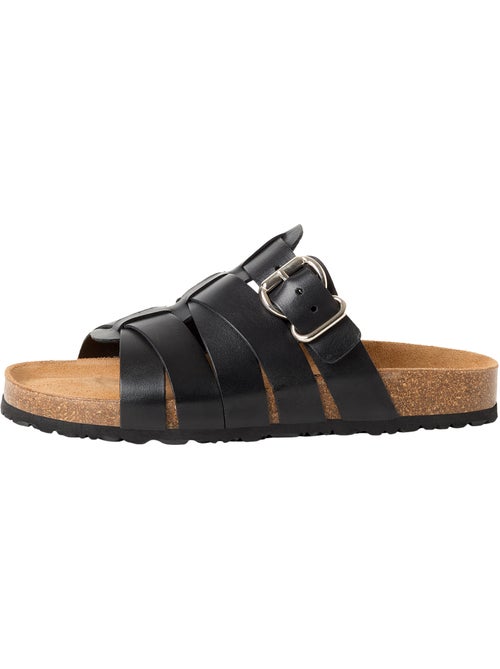 Sandales Plates Cuir Tamaris - Kiabi
