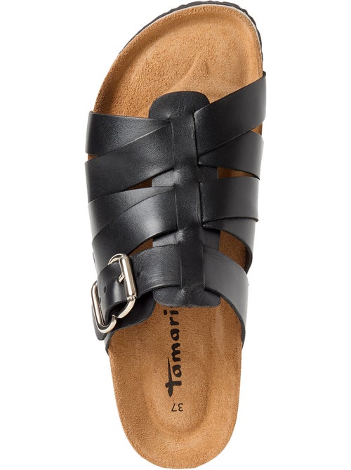 Sandales Plates Cuir Tamaris - Kiabi