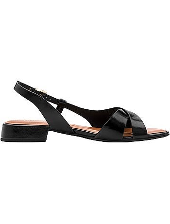 Sandales Plates Cuir Tamaris