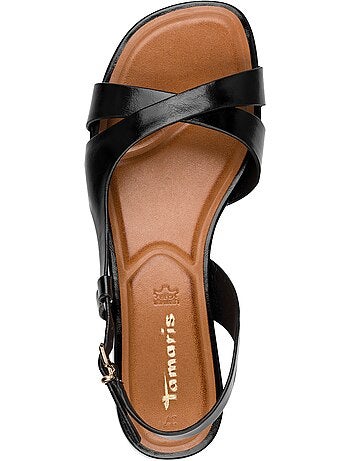 Sandales Plates Cuir Tamaris