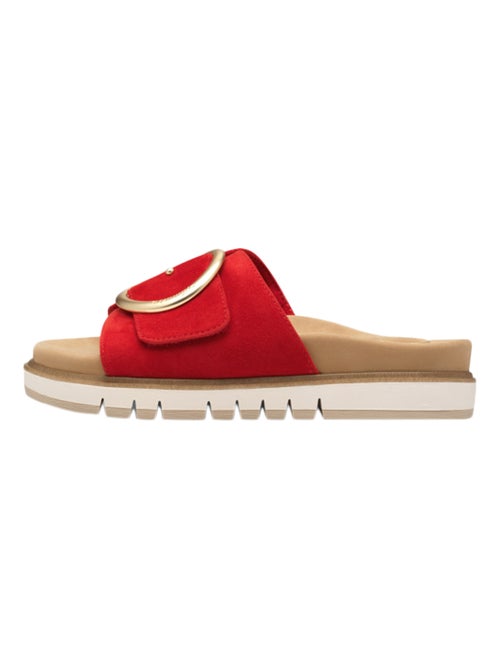 Sandales Plates Cuir Tamaris - Kiabi
