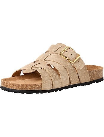 Sandales Plates Cuir Tamaris