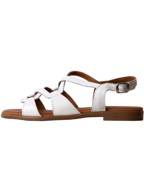 Sandales Plates Cuir The Divine Factory Alénoa - Kiabi