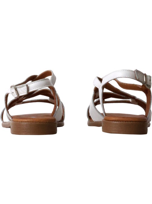Sandales Plates Cuir The Divine Factory Alénoa - Kiabi