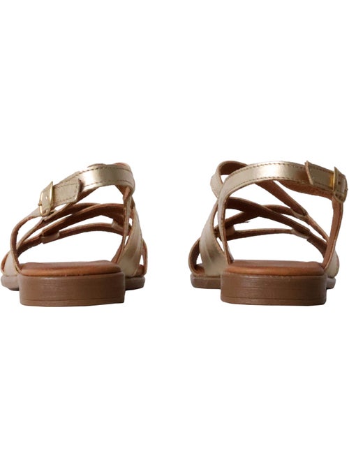 Sandales Plates Cuir The Divine Factory Alénoa - Kiabi