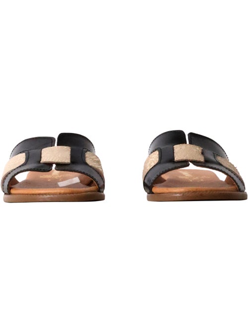 Sandales Plates Cuir The Divine Factory Alénoa - Kiabi