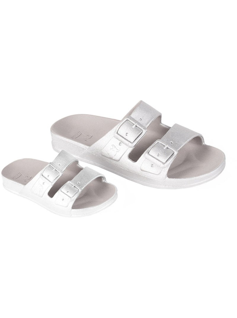 Sandales plates Enfant Argent - Kiabi