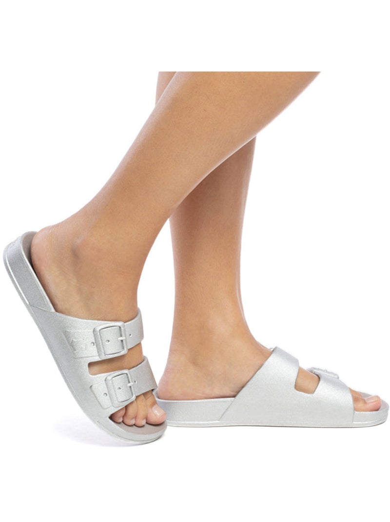 Sandales plates Enfant Argent - Kiabi