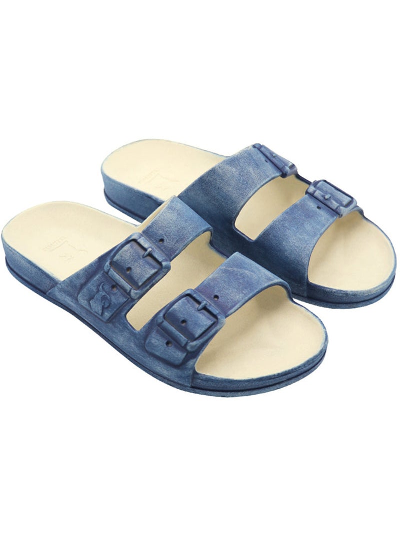 Sandales plates Enfant Bleu marine - Kiabi