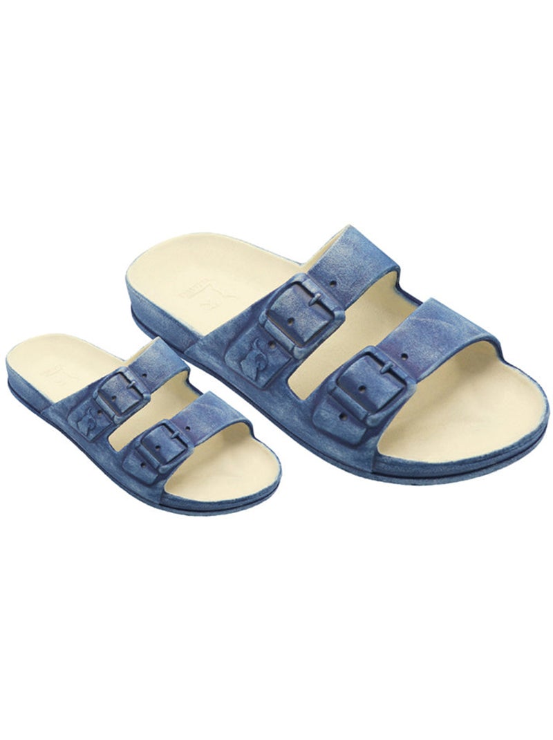 Sandales plates Enfant Bleu marine - Kiabi