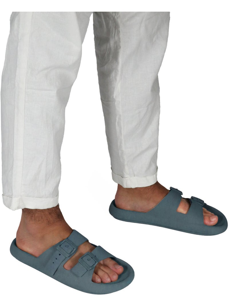 Sandales plates Enfant Bleu pétrole - Kiabi