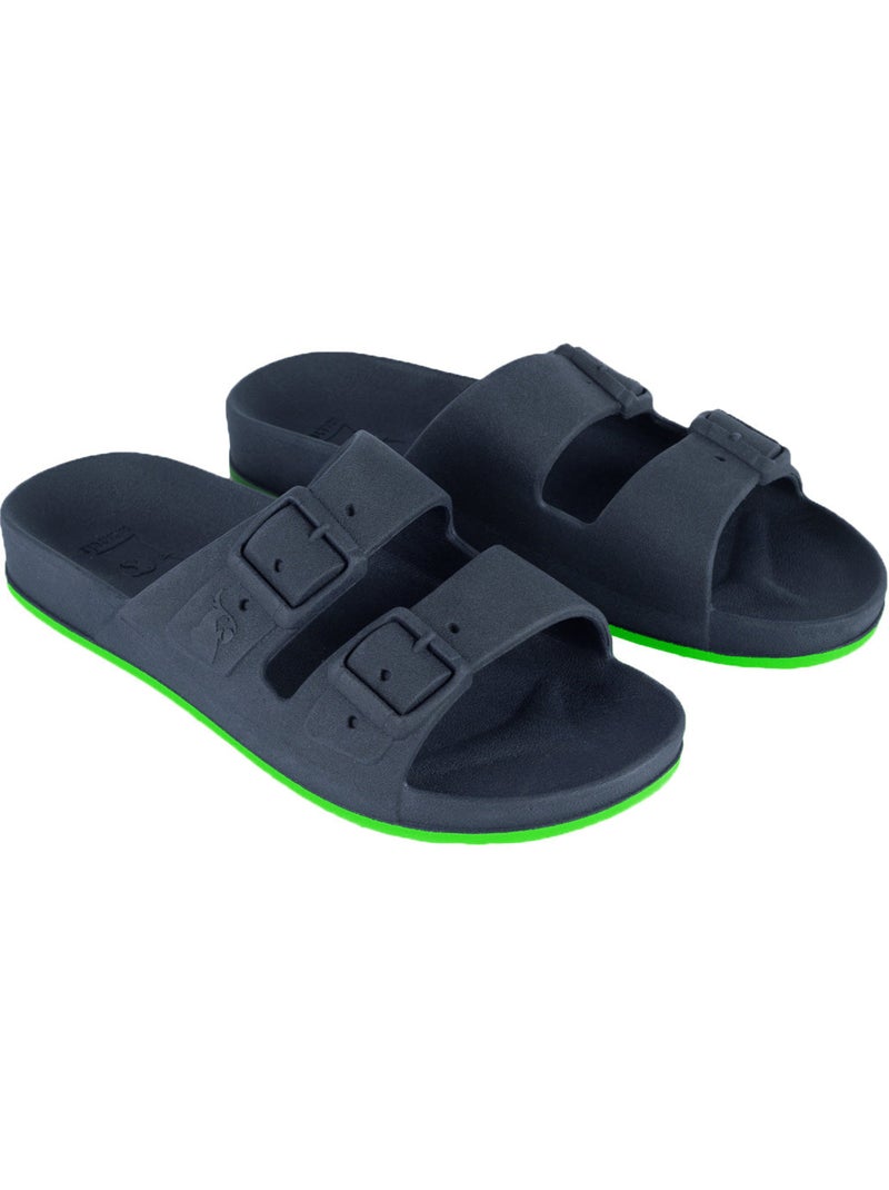 Sandales plates Enfant Bleu Vert - Kiabi