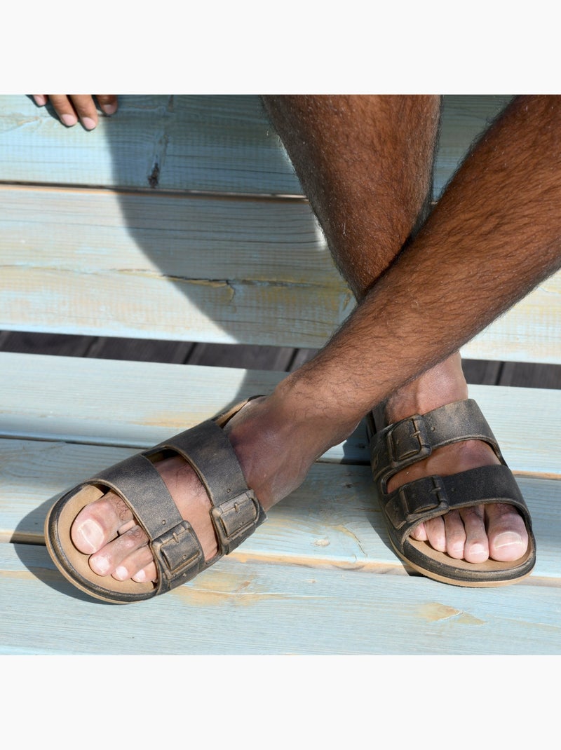 Sandales plates Enfant Camel - Kiabi