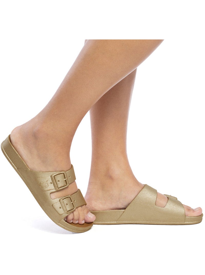 Sandales plates Enfant Doré - Kiabi