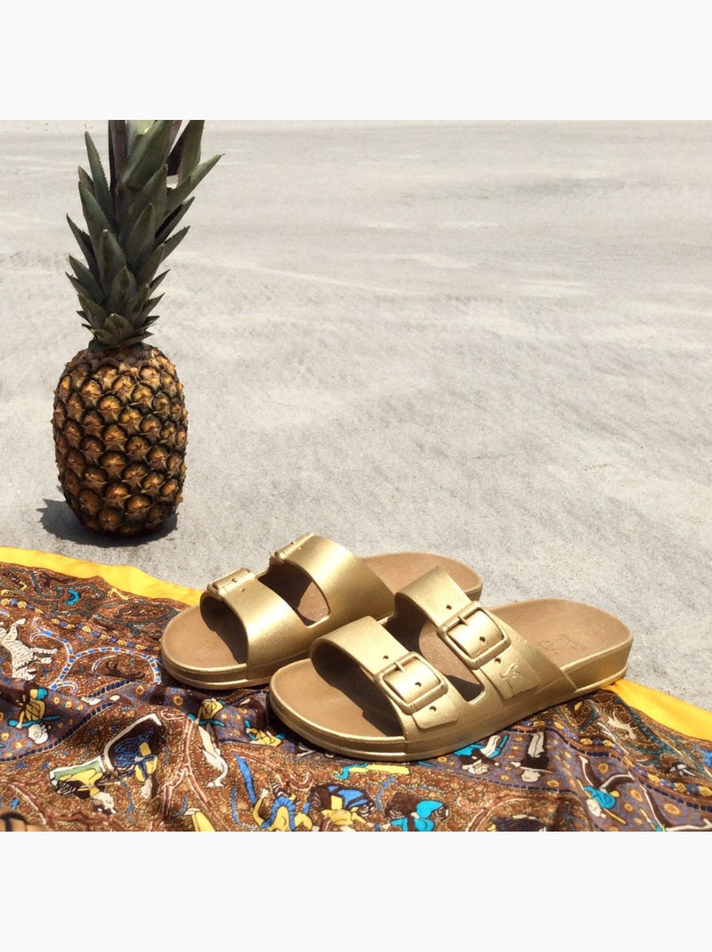 Sandales plates Enfant Doré - Kiabi